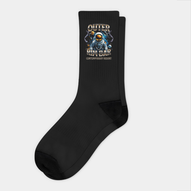 Outer Rim Bar and Lounge Contemporary Resort Florida Orlando Socks by Joaddo