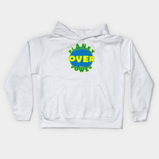 Planet Over Power Kids Hoodie