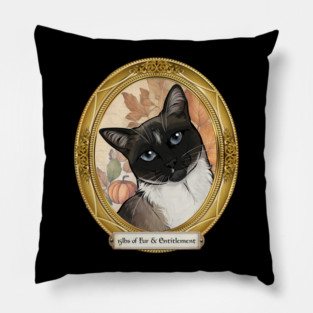 15lbs of Fur & Entitlement Pillow