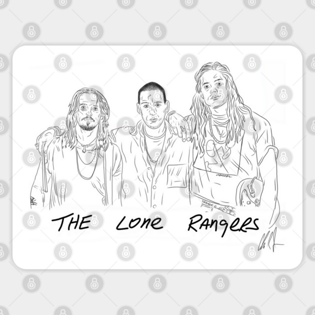 Airheads: The Lone Rangers [OUTLINE] Sticker by 51Deesigns