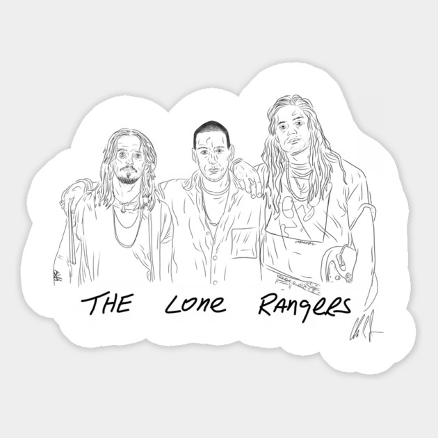 Airheads: The Lone Rangers [OUTLINE] Magnet by 51Deesigns