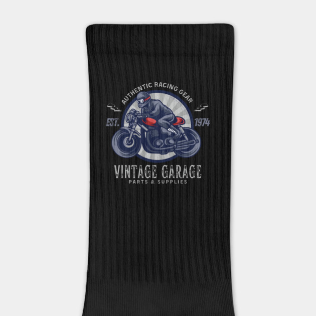 Vintage Garage Racing Gear Motorcycle Design by Timeless Chaos