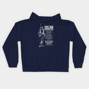 Civil War Reenactor Kids Hoodie