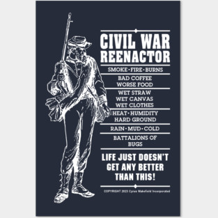 Civil War Reenactor Posters and Art