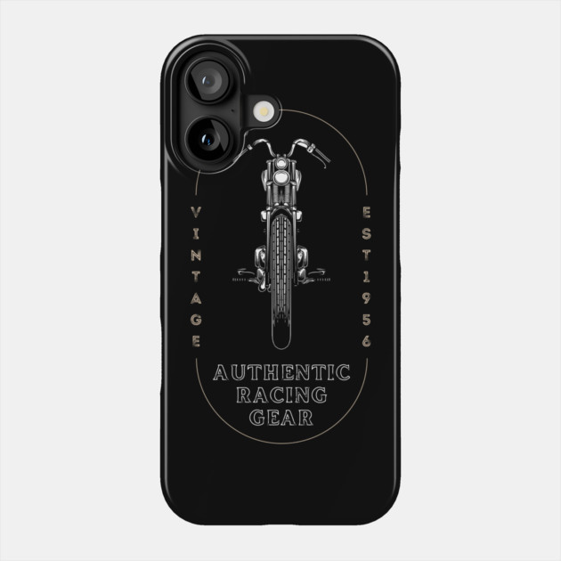 Authentic Racing Gear Motorcycle Design Phone Case by Timeless Chaos
