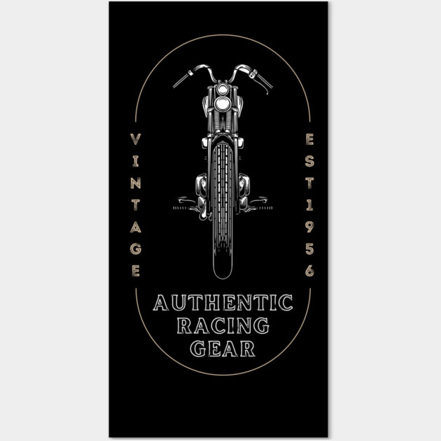 Authentic Racing Gear Motorcycle Design Wall Art by Timeless Chaos