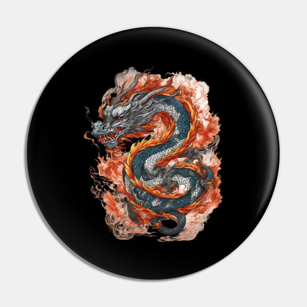 Chinese Dragon Pin by animegirlnft