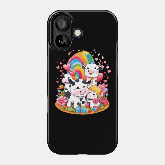 Love Cow Phone Case by animegirlnft
