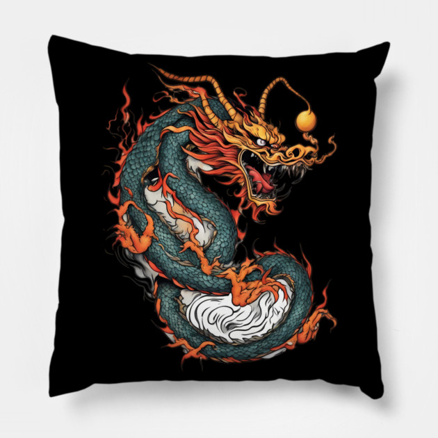 Chinese Zodiac Dragon Pillow by animegirlnft