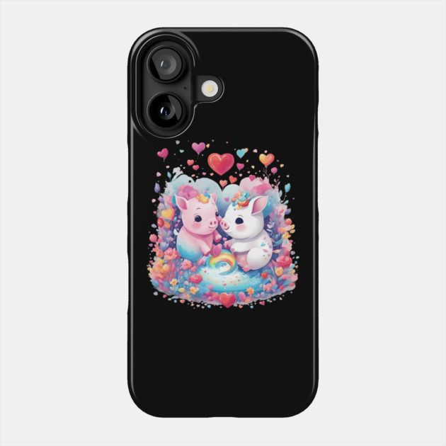 Love Pig Phone Case by animegirlnft