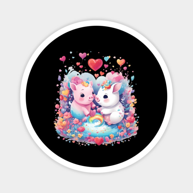 Love Pig Magnet by animegirlnft
