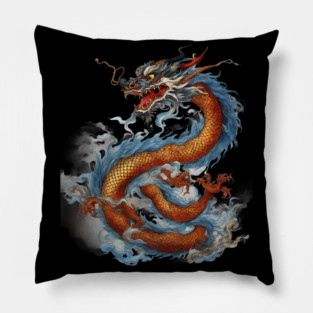 Dragon Drawing Pillow