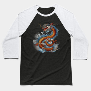 Dragon Drawing Baseball T-Shirt