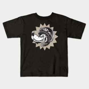 Rebel Dog Motorcycle Design Kids T-Shirt