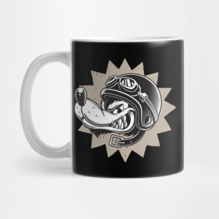 Rebel Dog Motorcycle Design Mug