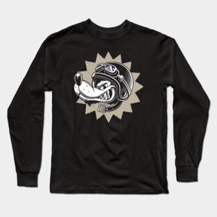 Rebel Dog Motorcycle Design Long Sleeve T-Shirt