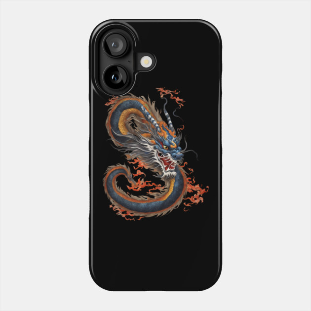 Fire Breathing Dragon Phone Case by animegirlnft