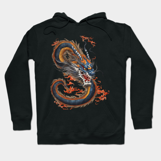 Fire Breathing Dragon Hoodie by animegirlnft
