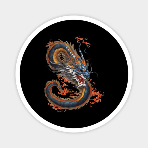 Fire Breathing Dragon Magnet by animegirlnft