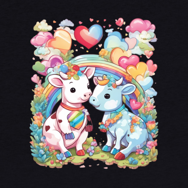 Rainbow Lover Cow by animegirlnft