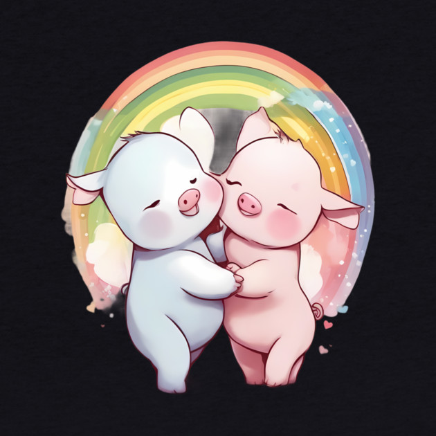 Best Friends Forever Pig by animegirlnft