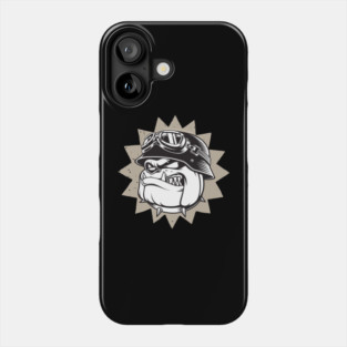 Rebel Bulldog Motorcycle Design Phone Case