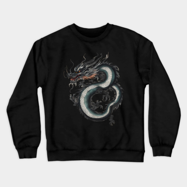Dragon Lizard Crewneck Sweatshirt by animegirlnft
