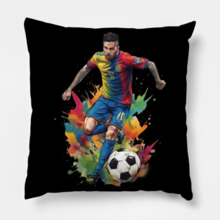 Soccer Footballer Pillow