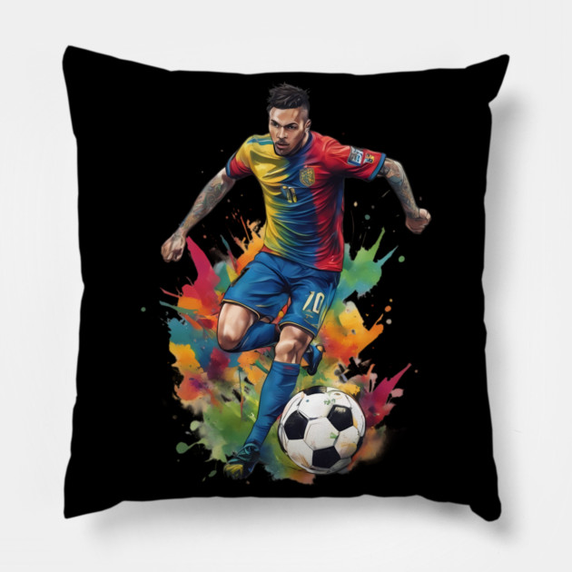 Soccer Footballer Pillow by animegirlnft