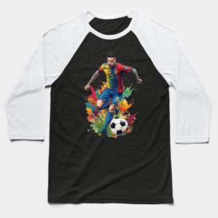 Soccer Footballer Baseball T-Shirt