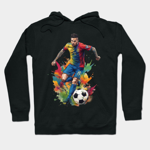 Soccer Footballer Hoodie by animegirlnft