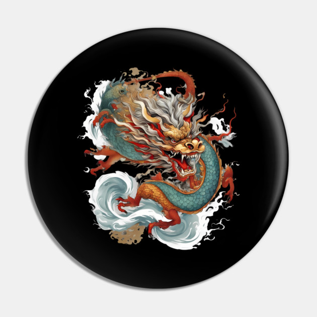 Chinese Dragon Art Pin by animegirlnft