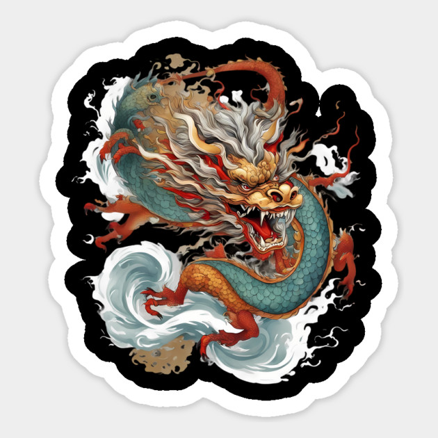 Chinese Dragon Art Magnet by animegirlnft