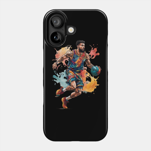 Basketball Art Phone Case by animegirlnft