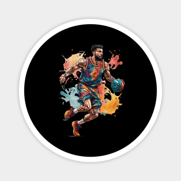 Basketball Art Magnet by animegirlnft