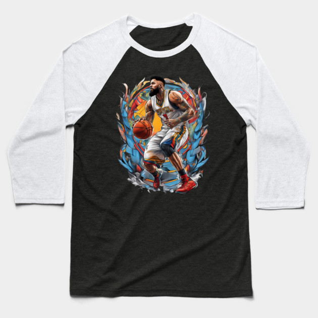Street Basketballer Baseball T-Shirt by animegirlnft