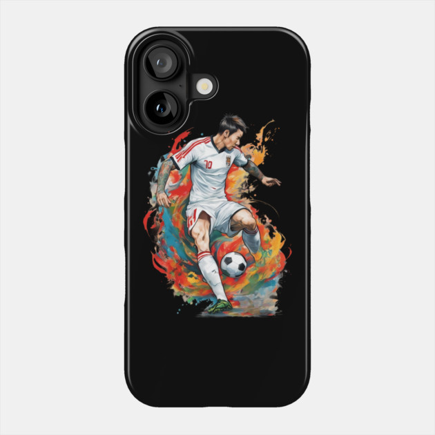 Asian Football Soccer Phone Case by animegirlnft