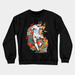 Asian Football Soccer Crewneck Sweatshirt