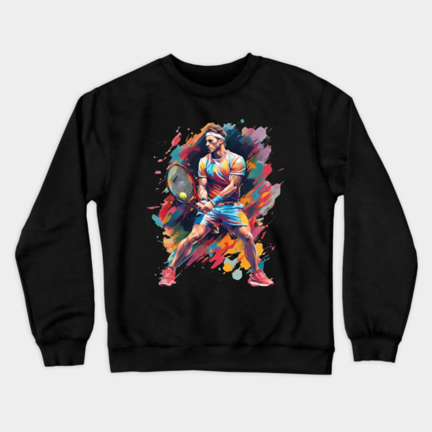 Tennis Player Crewneck Sweatshirt by animegirlnft