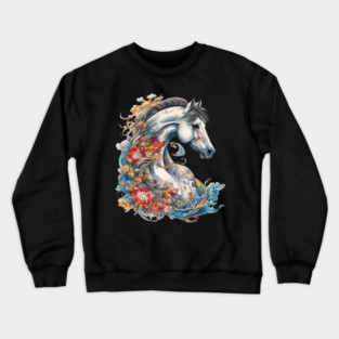 Horse Tattoo Crewneck Sweatshirt