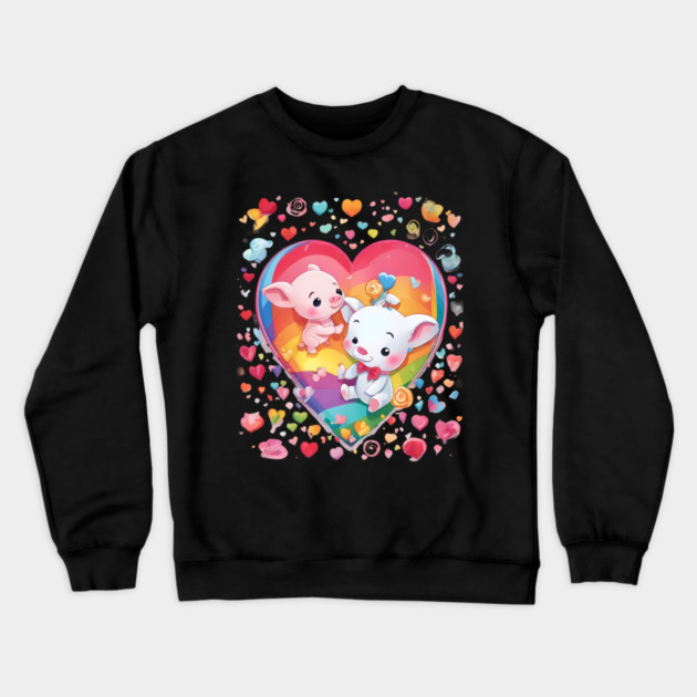 Pig Lover Crewneck Sweatshirt by animegirlnft