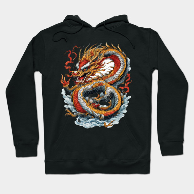Japanese Dragon Hoodie by animegirlnft