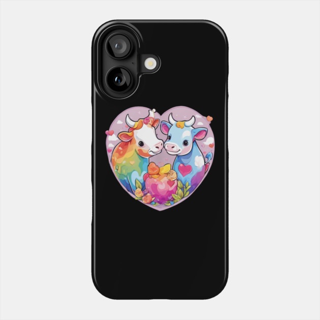 I Love Cow Phone Case by animegirlnft