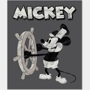 Steamboat Mickey Posters and Art