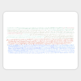 Forest Sunset Abstract dots Sticker