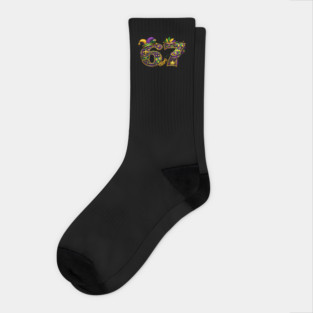 Mardi-Gras Socks