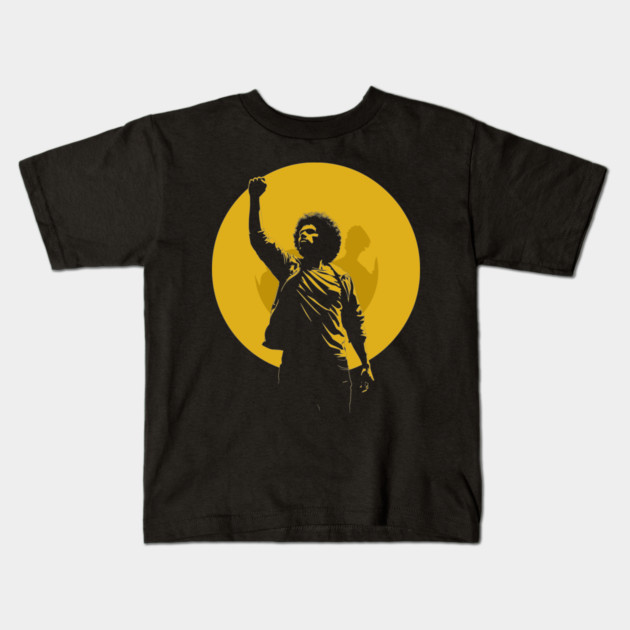 Black Power Fist, Protest Fist Kids T-Shirt by UrbanLifeApparel