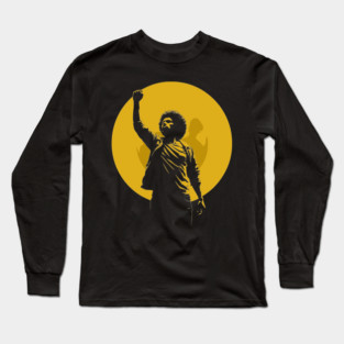 Black Power Fist, Protest Fist Long Sleeve T-Shirt
