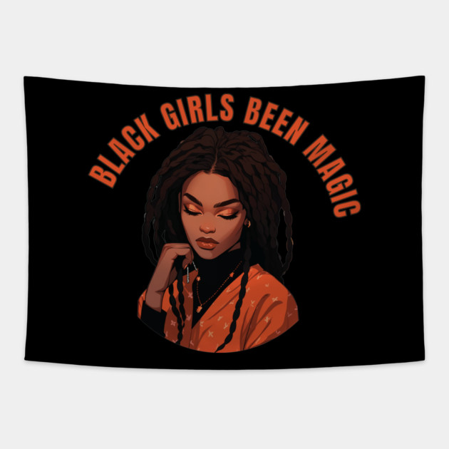 Black Girls Been Magic Tapestry by UrbanLifeApparel