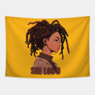She Loc'd Tapestry